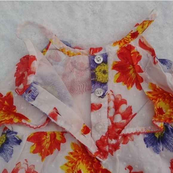 2 Baby Girl Dresses - Floral & India Palace Print - Picture 6 of 15